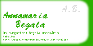 annamaria begala business card