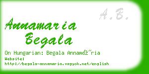 annamaria begala business card